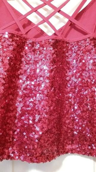NWT Dazzle in Sparkle Criss-Cross Tank - Picture 6 of 12